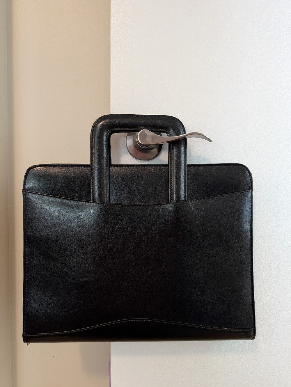 Bugatti Black Briefcase Tote - Sleek Professional Carry